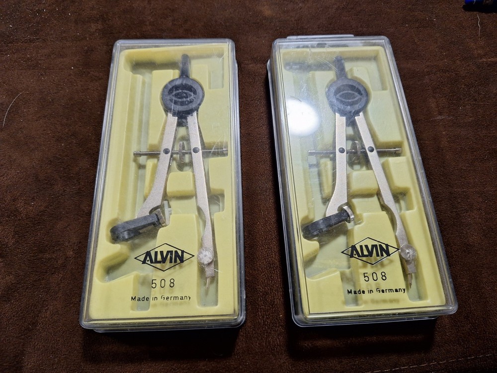 Alvin 508 Universal Bow Compass 6" Drafting Tool Vintage