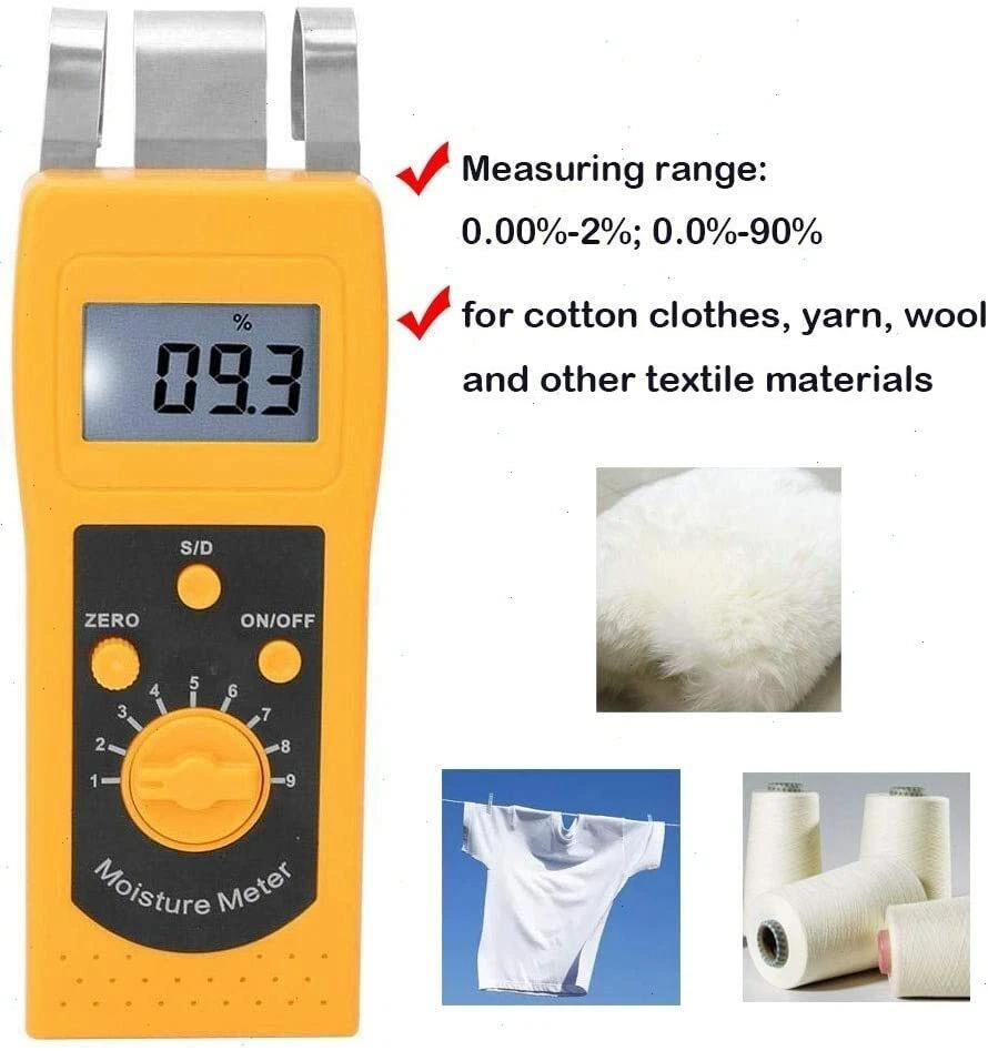 Digital Textile Moisture Content Measurement with Range 0.00-2.00%(d)