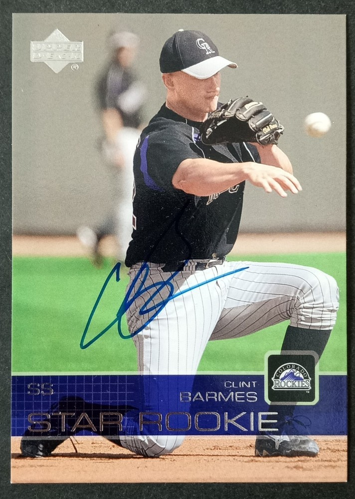 2003 Upper Deck SIGNED: Clint Barmes, ROCKIES #513