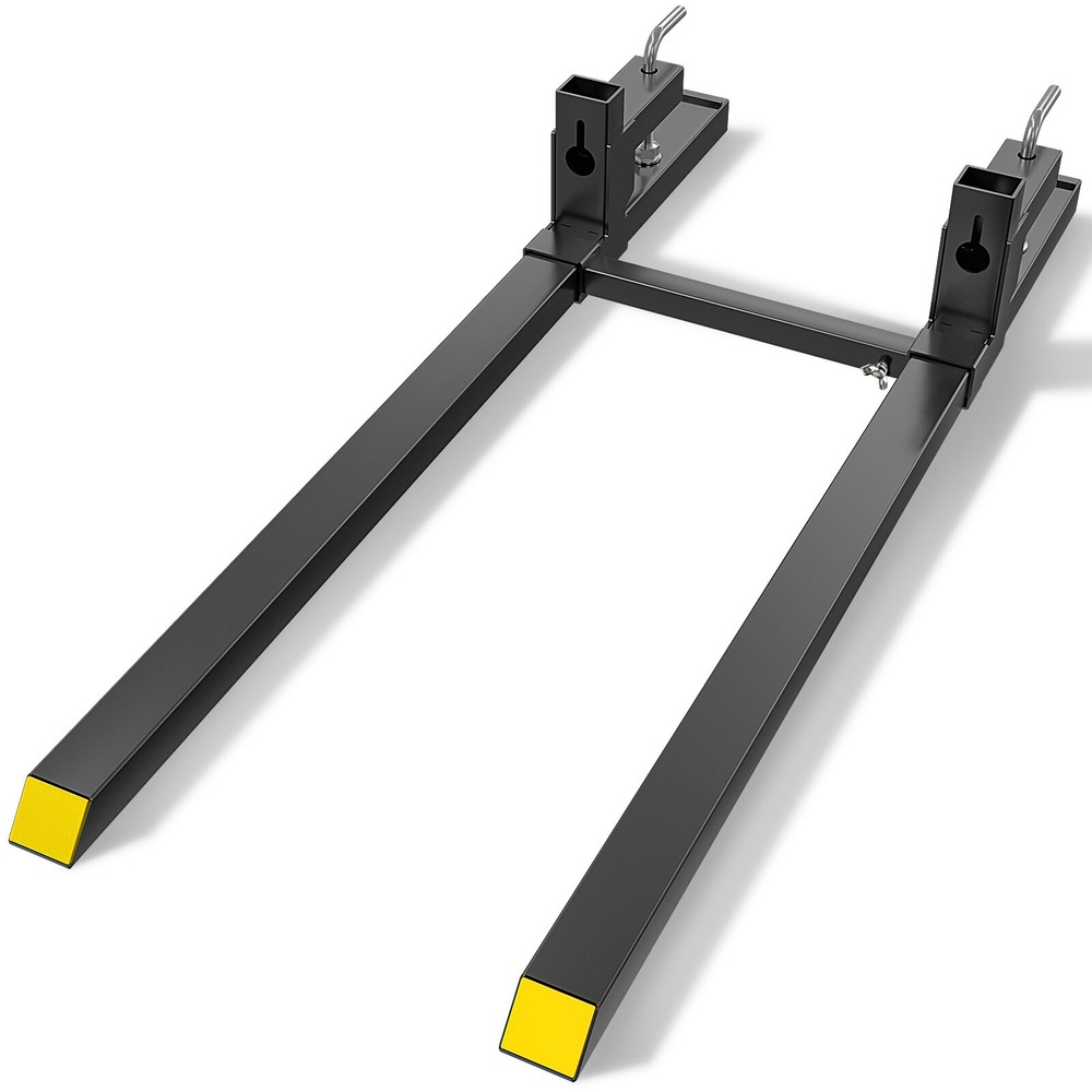 60" 4500LBS Clamp W/ Adjustable Stabilizer Bar For Tractor Forks Loader Bucket