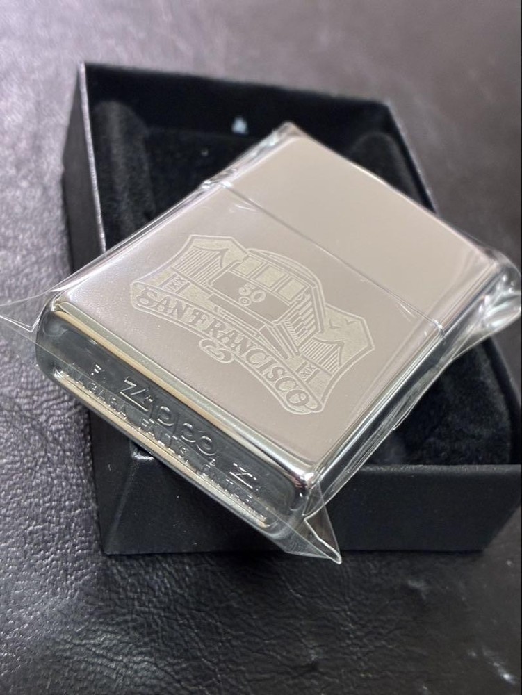Zippo San Francisco Canada Ontario Silver One Sided Processing Lighter Regular