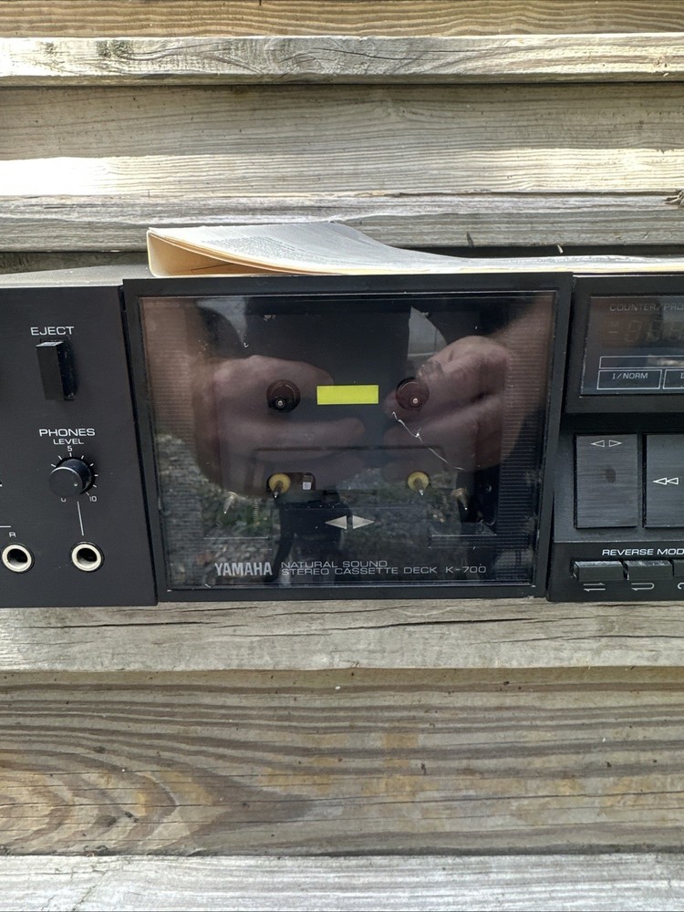 YAMAHA K-700 AUTO-REVERSE STEREO CASSETTE DECK Partly Tested