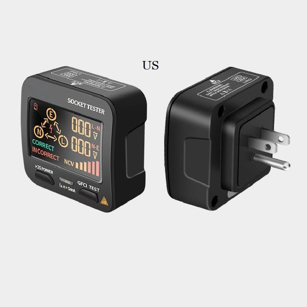 Durable US Plug AC11 Socket Tester Digital Display Voltage Checker Detector Tool
