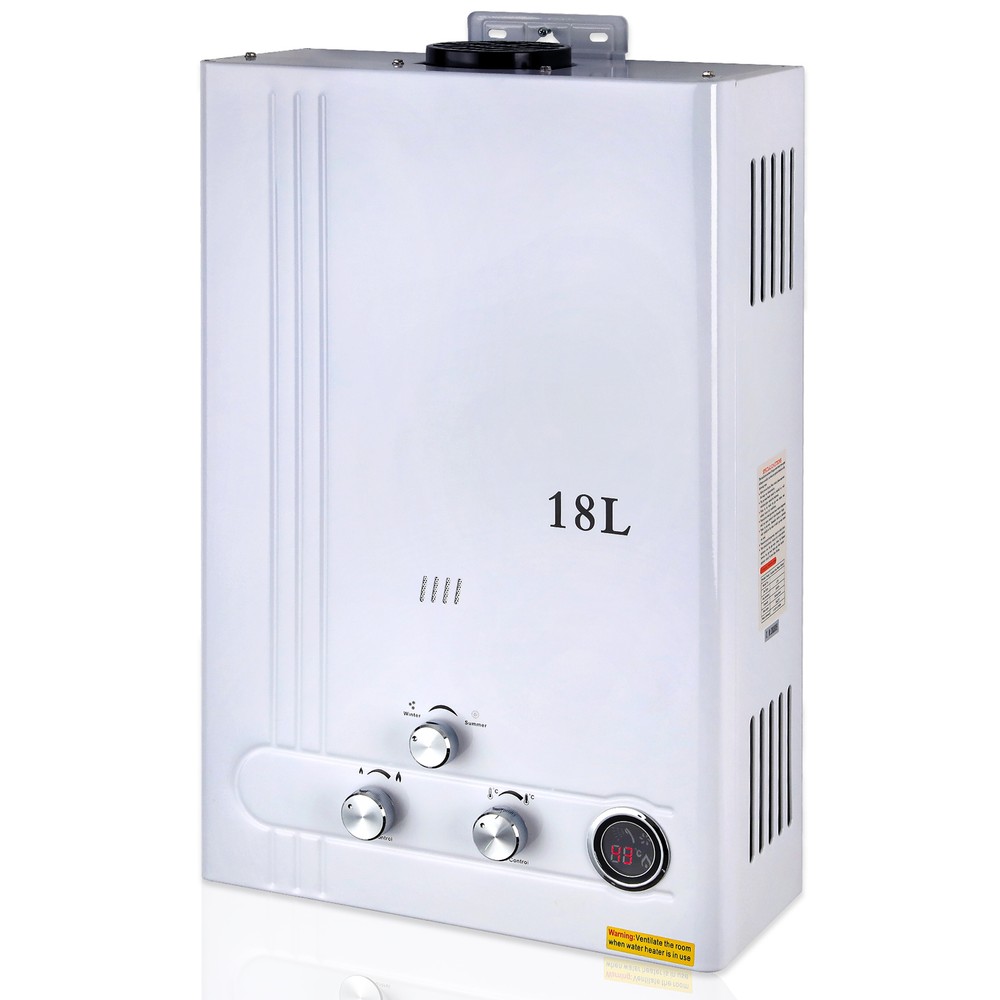 18L 5GPM Tankless LPG Liquid Propane Gas Hot Water Heater On-Demand Water Boiler