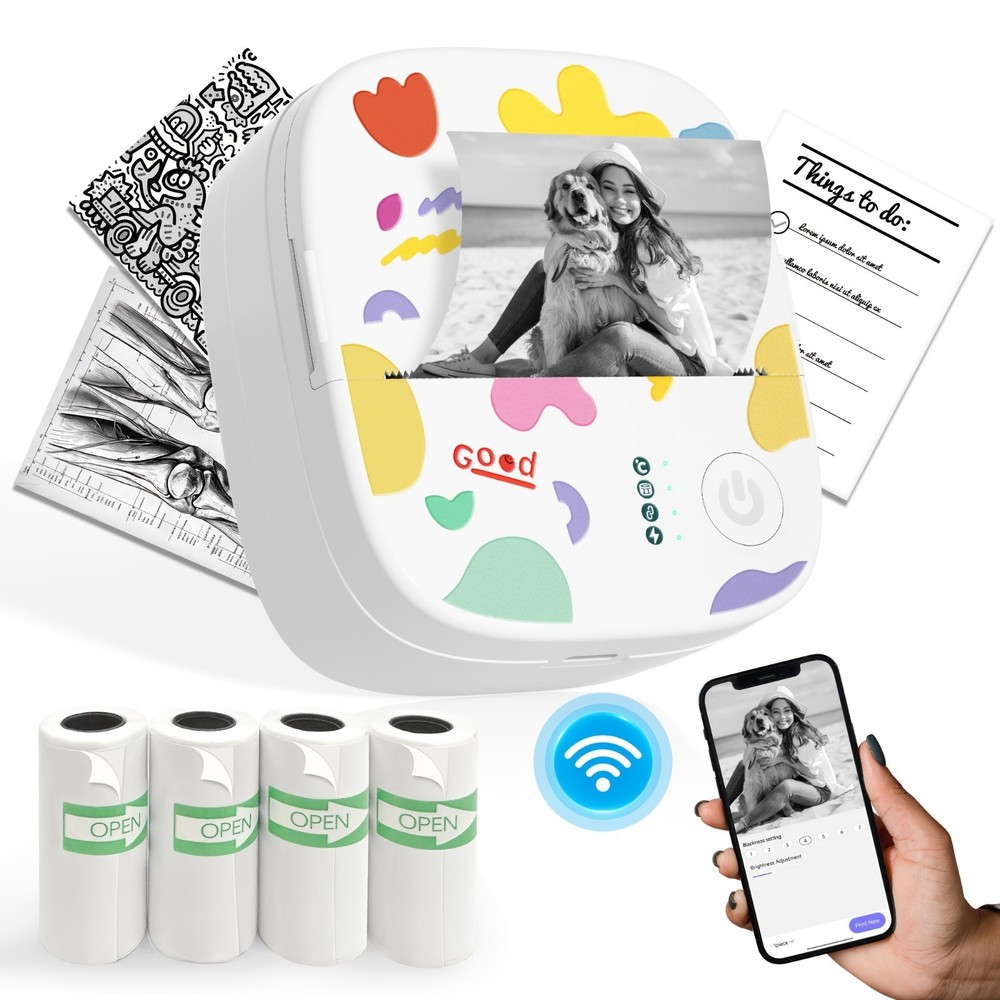 XenGro Portable Wireless Thermal Printer, Mini Photo Printer