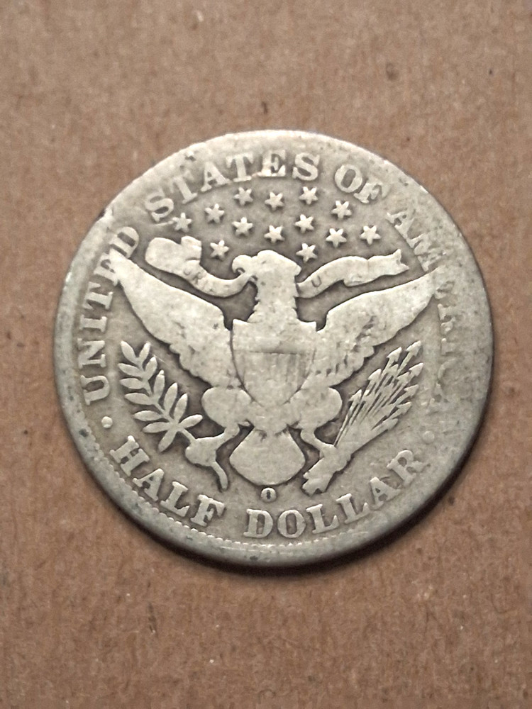 1900 O BARBER HALF DOLLAR