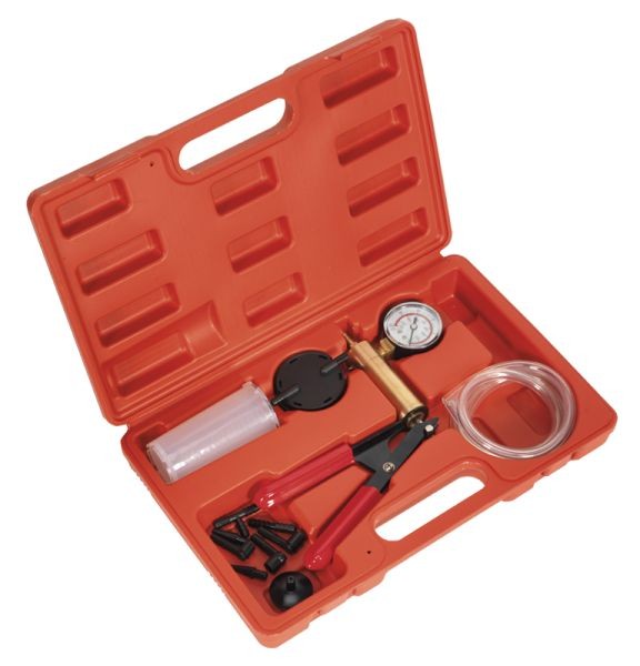 Vacuum tester in a carrying case