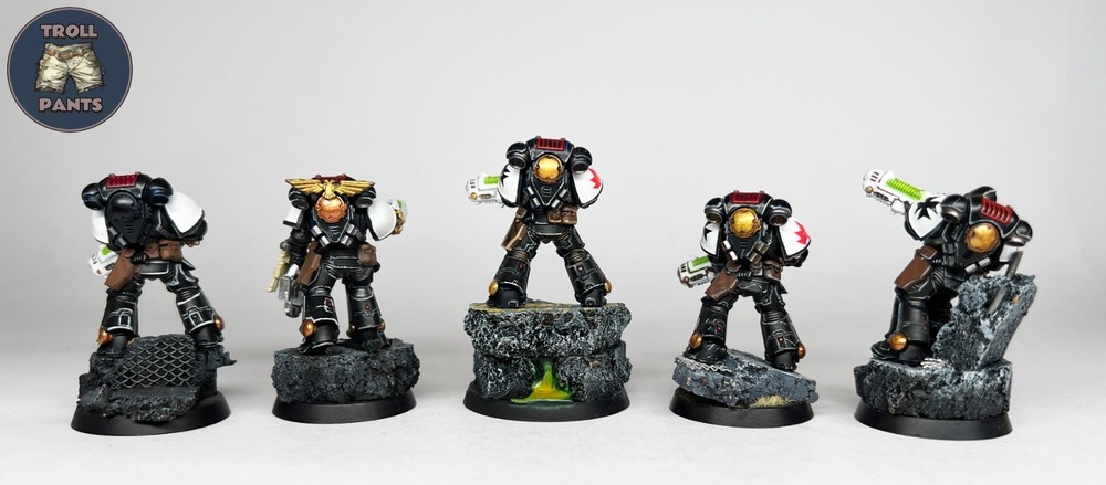 Warhammer 40k - Black Templar Space Marines - 5 Hellblasters