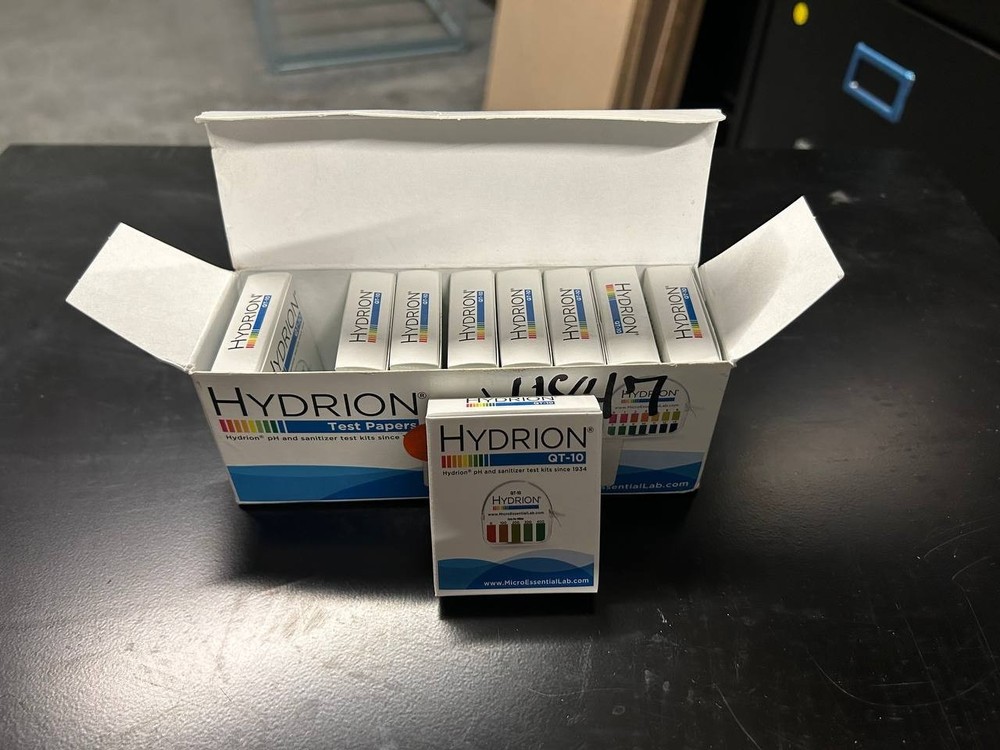 Hydrion pH Test Papers 9 Pack  Single Roll Dispenser 1.0 - 12.0 PH
