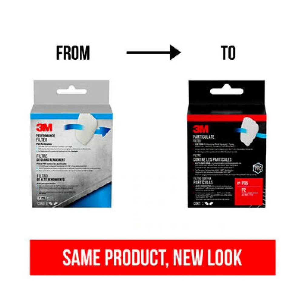 3M Particulate Filter P95, 3 pair/pack, 12 pack/case
