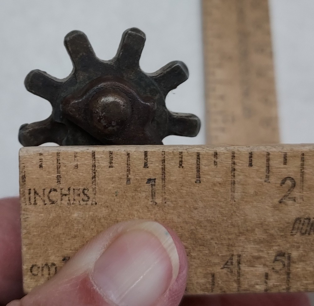 single Cowboy SPUR - RIGHT - Fixed Button - listing #903253