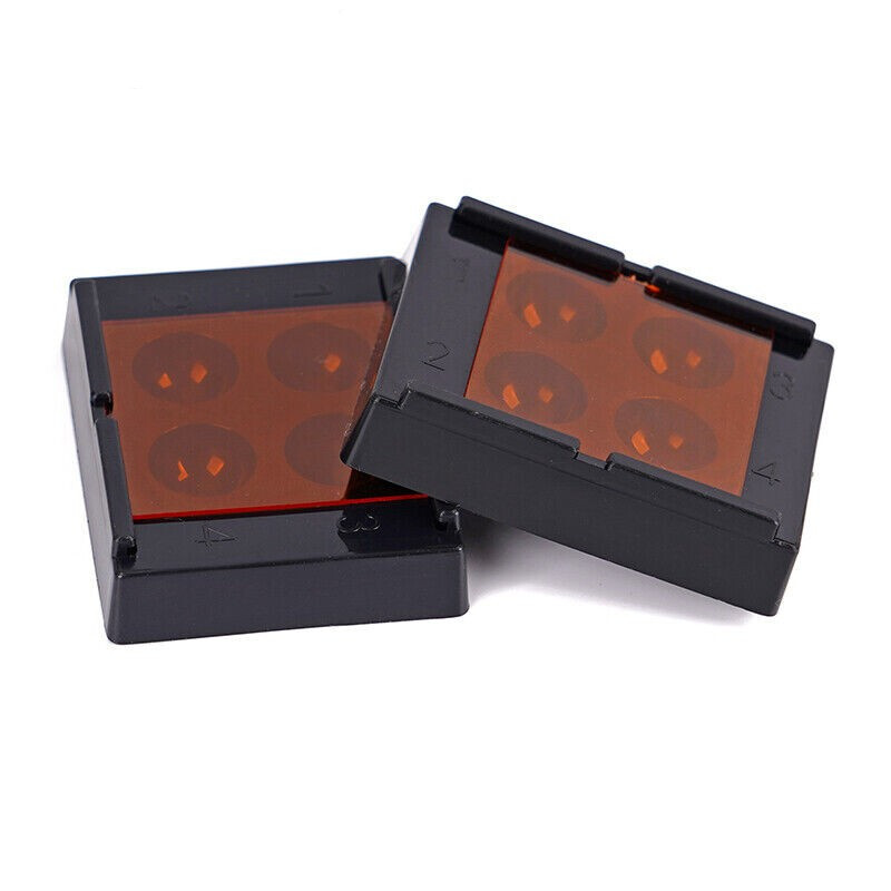 4 Holes Dental High Quality Patch Denture Veneer Storage Box Teeth Patch Shading