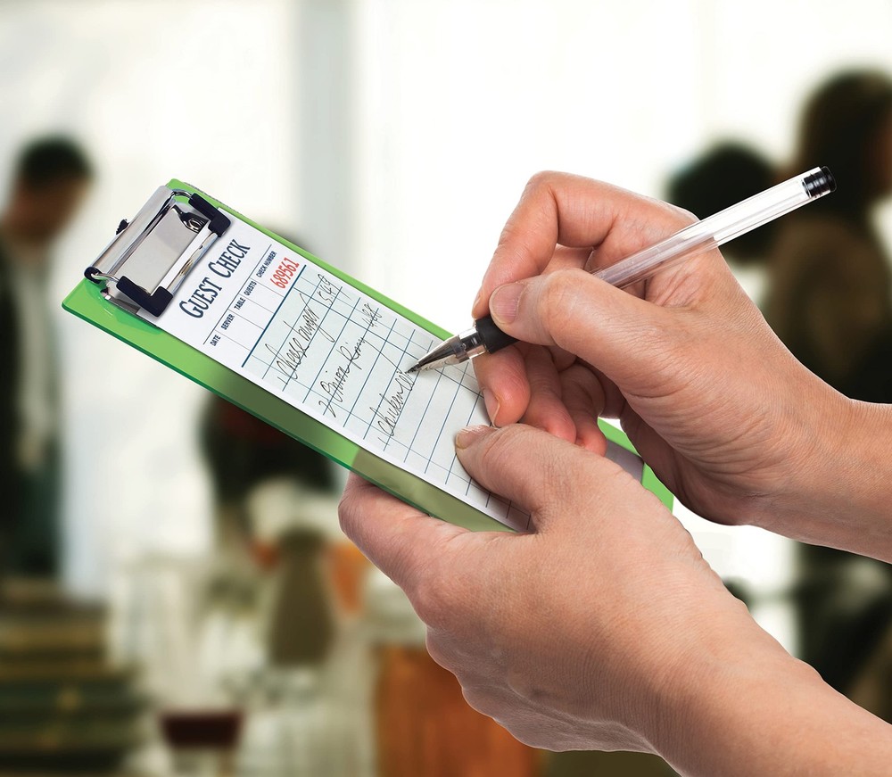 Mini Clipboards (6 Pack), Plastic, Low Profile Clips, Assorted Translucent Co...