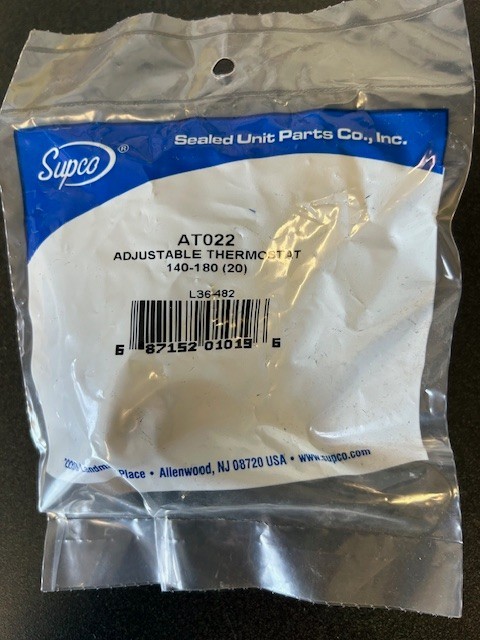 Supco AT022 Adjustable Thermostat