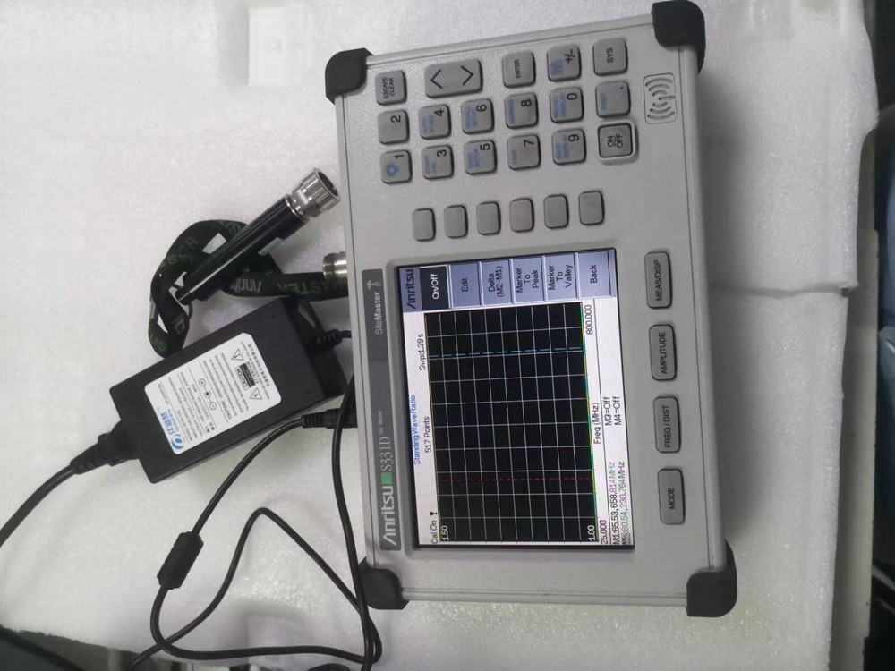 Anritsu S331D Site Master Cable& Antenna Analyzer WITH power adapter,calibration