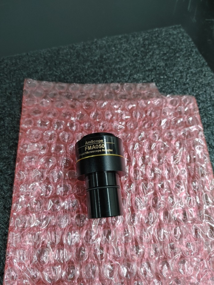 AMSCOPE FMA050 Fixed Microscope Adapter C Mount Magnification Reduction Lens