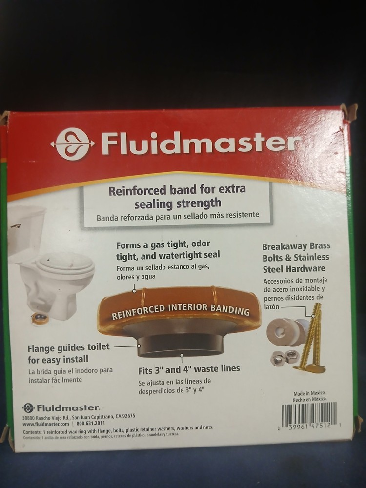 Fluidmaster Reinforced Wax Ring Kit