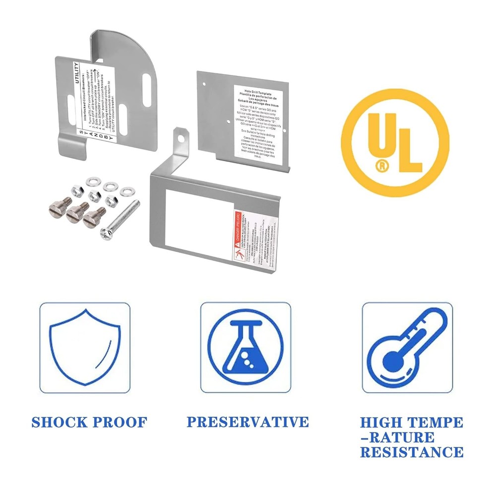 Homeline Generator Interlock Kit for 150A-225A Load Centers - Safe, Durable &...