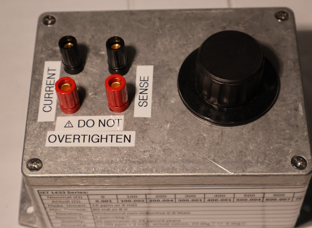 IET LABS, RTD Simulator, Decade Resistor, 100 ohm steps to 1 kOhm