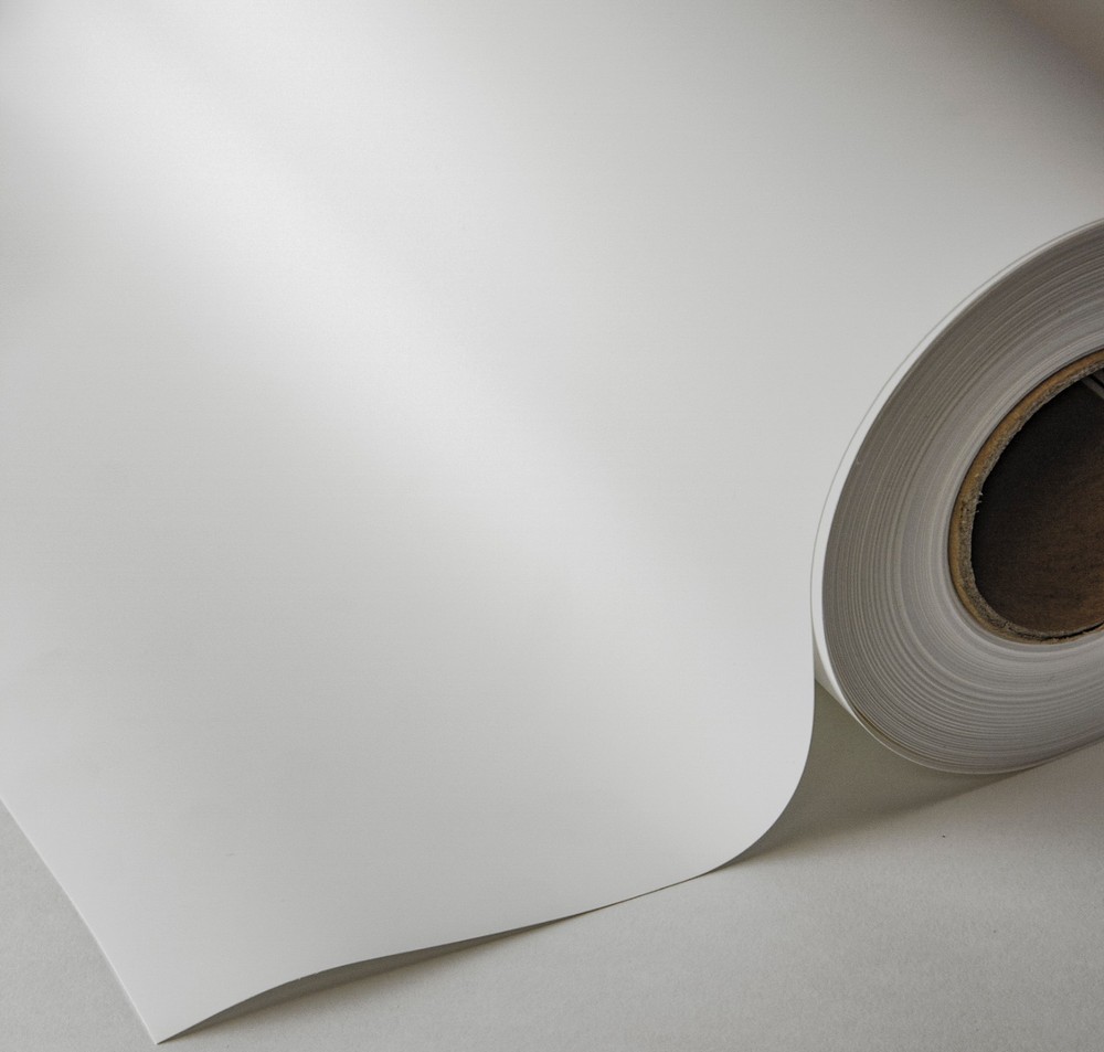 FastPlot Self Adhesive Polypropylene Banner 8 mil WP - 36" x100FT - 2inch core