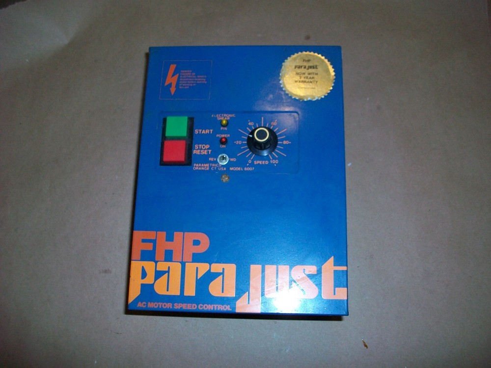 FHP Parametrics PARAJUST AC Motor Speed Control Model 6007 -  1PH INPUT 3PH OUT
