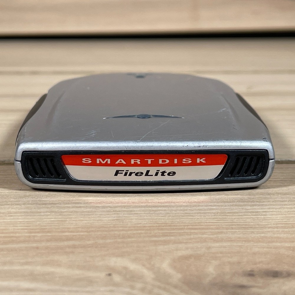 SmartDisk FireLite FWFLB80 External Hard Drive Silver (80GB) Firewire Dual USB