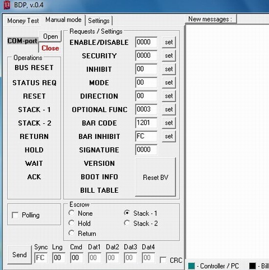 Cash Code MVU VU Bill Acceptor Note Validator MANUAL SOFT SCHEME CIRCUIT