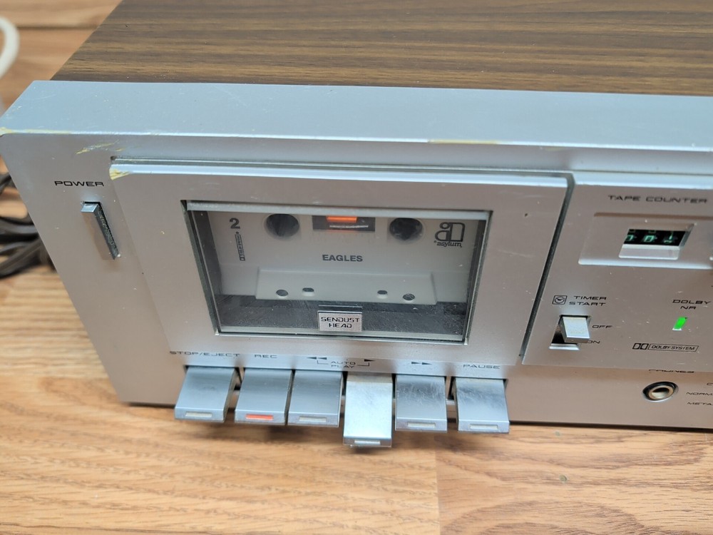 AKAI Stereo Cassette Deck CS-MO1A Working Condition READ