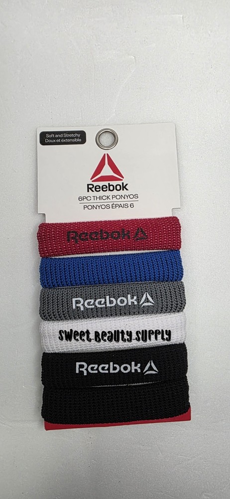 Reebok 6pc Thick Ponyos