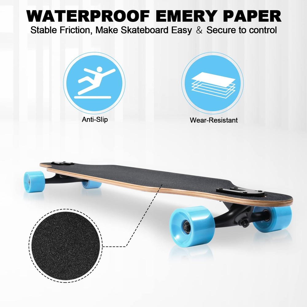 TLHB Longboard Skateboard, 41 Inch Drop Through Complete Spaceman