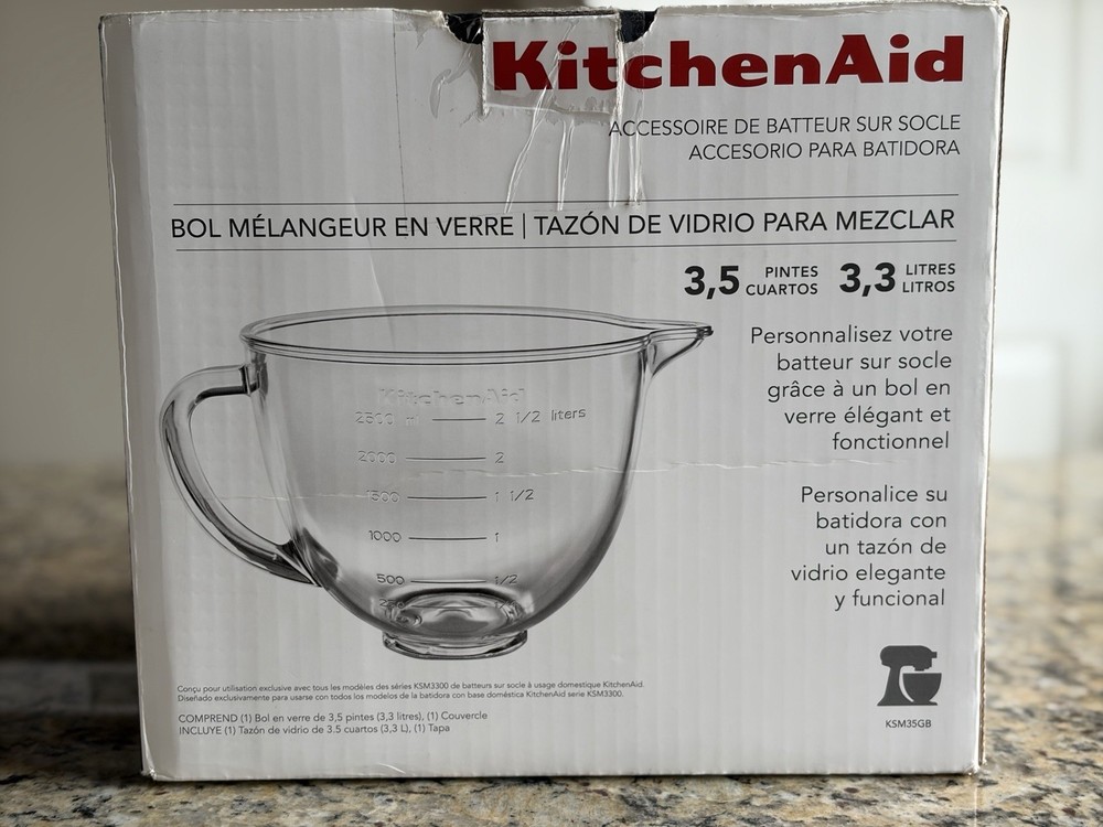 KitchenAid 3.5 Quart Replacement Bowl for Stand Mixer