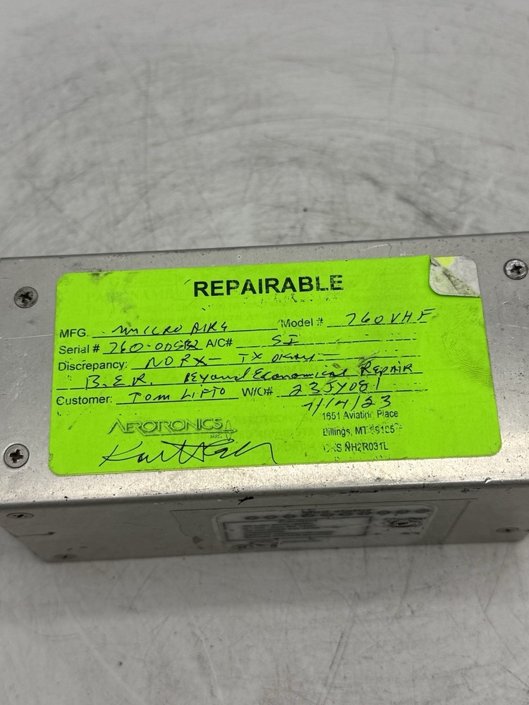 MicroAir Avionics M760 VHF Transceiver READ