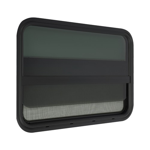 RV Window Rectangular Vertical Slide Window Clip-on Mounting Venting Window