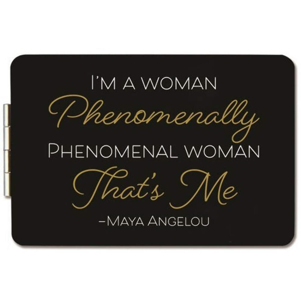 African American Expressions Rectangular Compact Mirror | Maya Angelou Phenomena