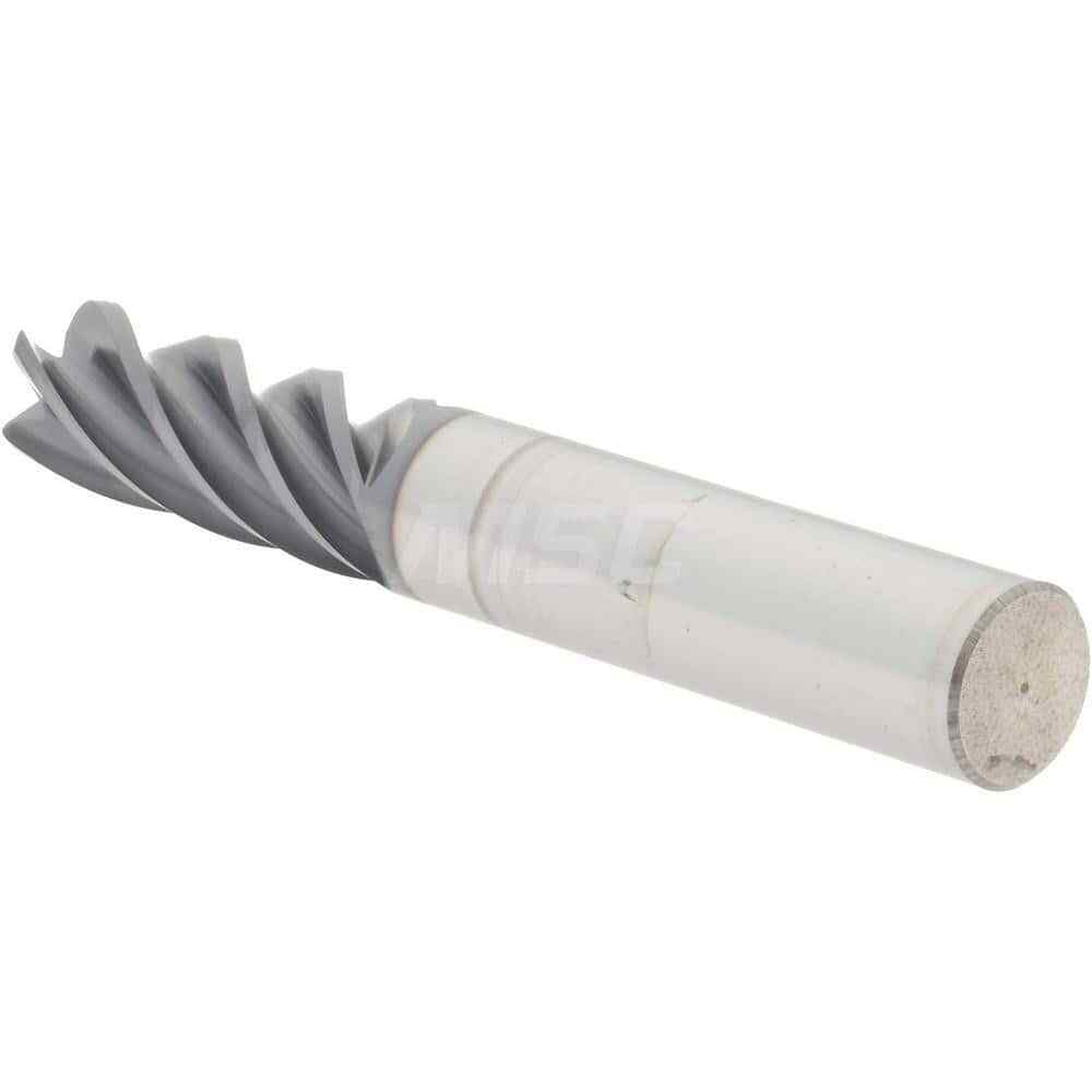 Accupro 3/8" Diam 5 Flute Single End Solid Carbide 0.04" Corner Radius End Mi...