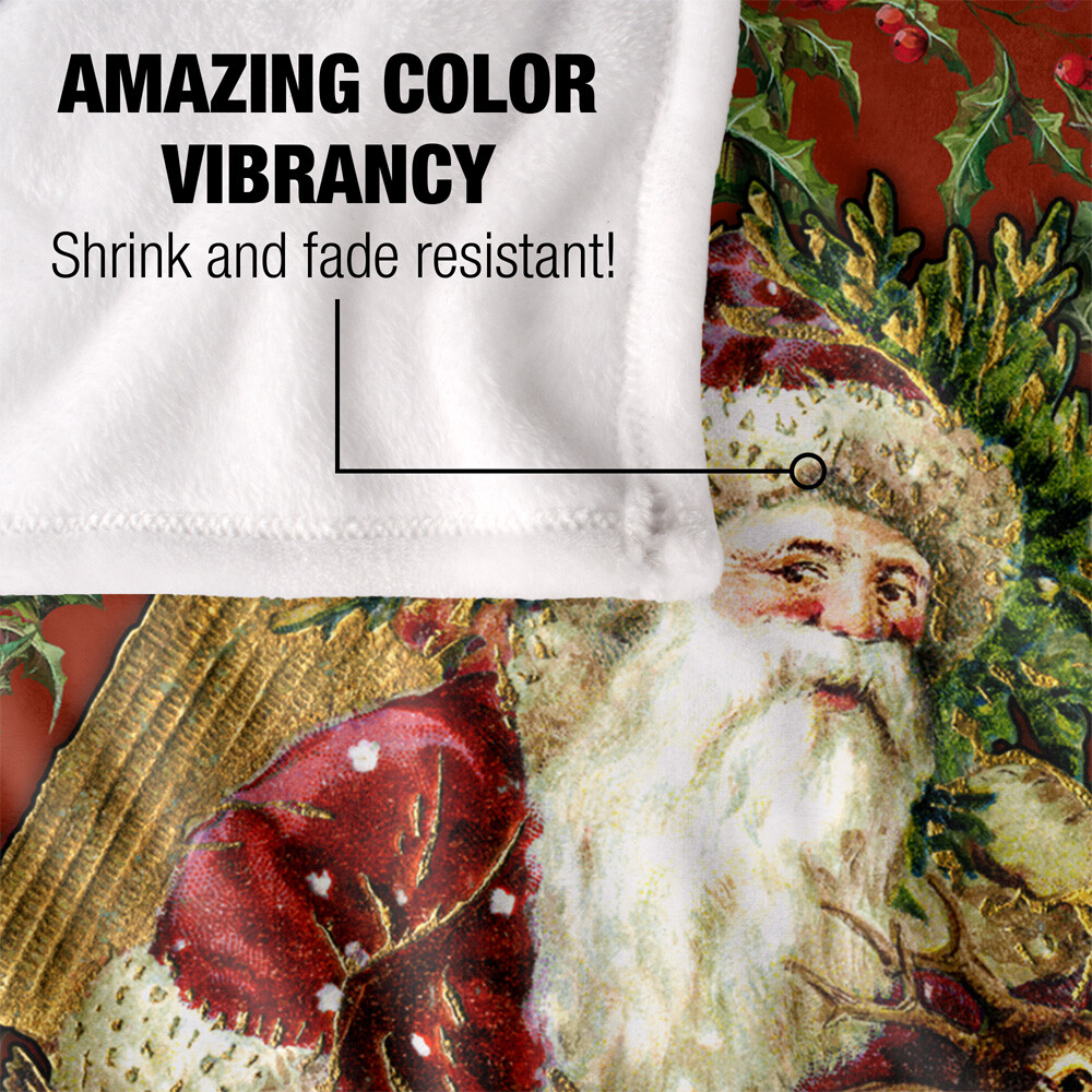 Classic Santa Silky Touch Super Soft Throw Blanket