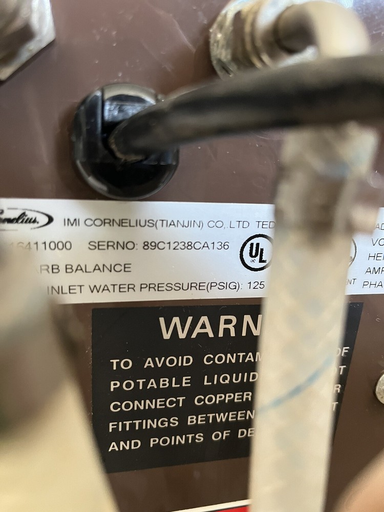 Cornelius Carbonator balance Part# 416411000