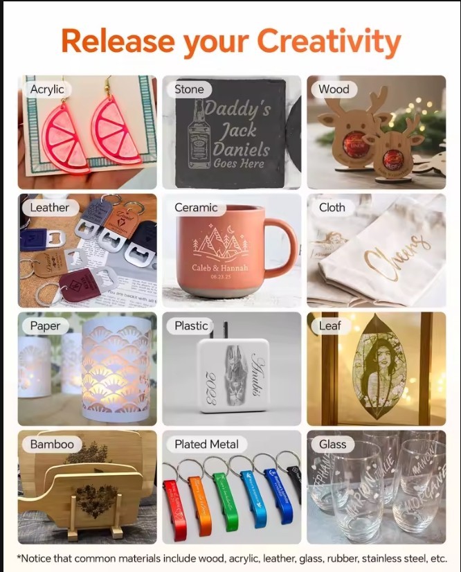 Laser Engraver Machine Desktop WiFi USB 3W