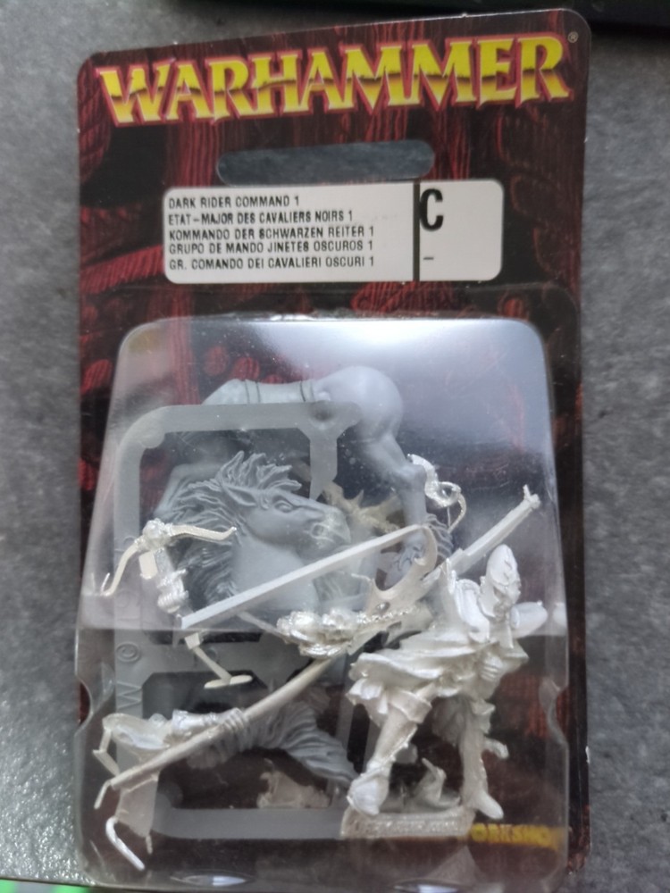 WARHAMMER: DARK ELF DARK RIDERS COMMAND 1
