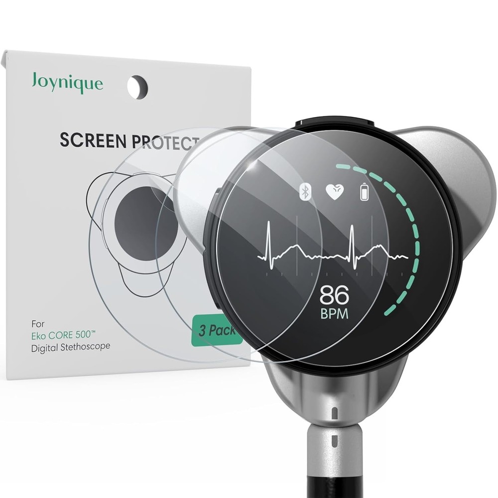 3-Pack for EKO CORE 500™ Digital Stethoscope Screen Protector [HD Clear