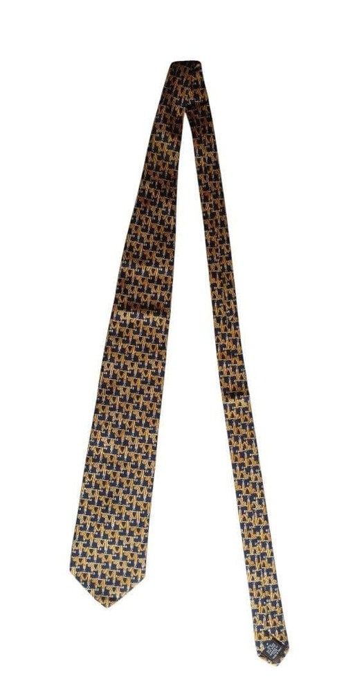 Longchamp Silk Tie Made in Italy Pattern
