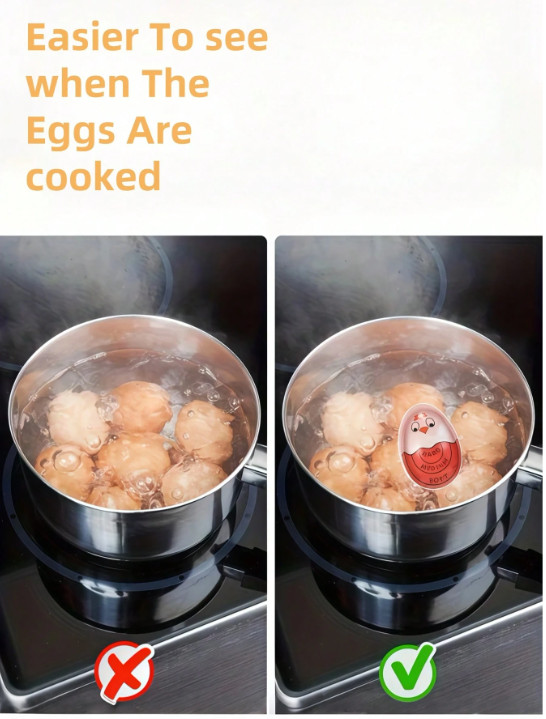 1pc Color-Changing Egg Timer Hard And Soft Boiled Eggs With Easy & Accurate Way