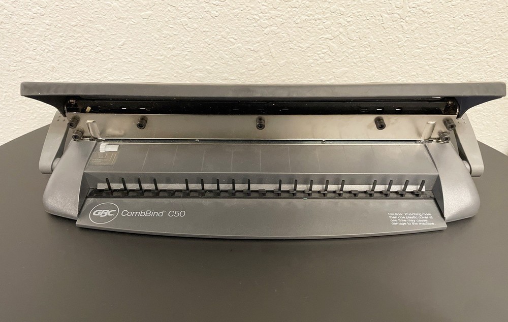 GBC CombBind C50 Manual Comb Binding Machine With Binding Combs