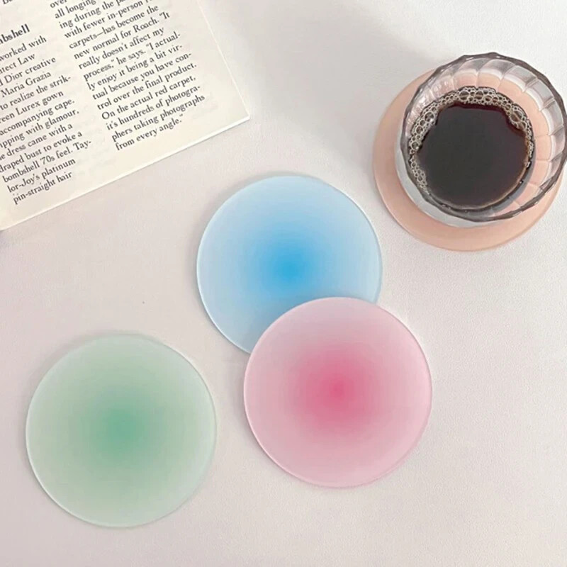Ins Color Gradient Acrylic Coaster