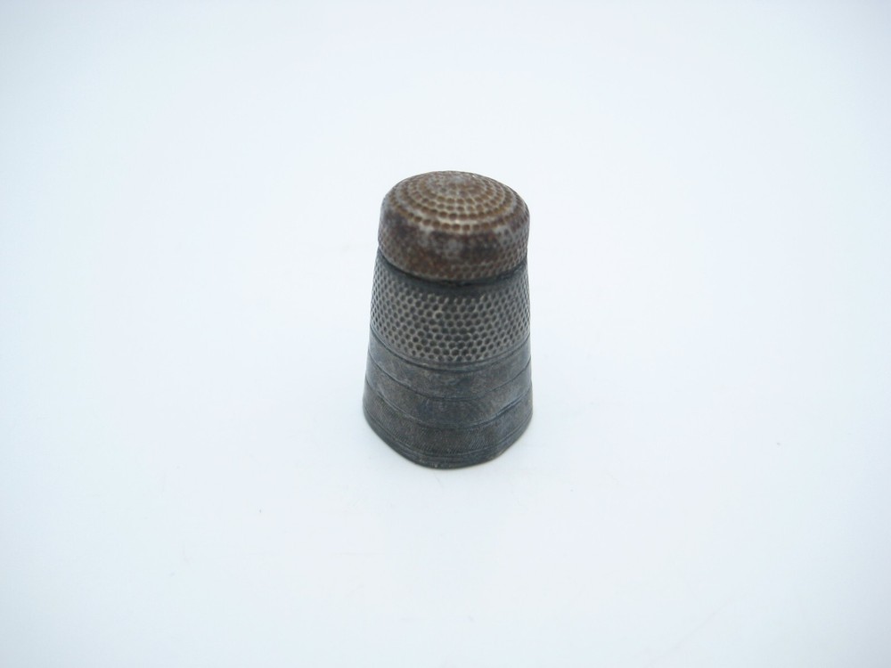 Antique Sterling Silver 13.4mm Sewing Thimble
