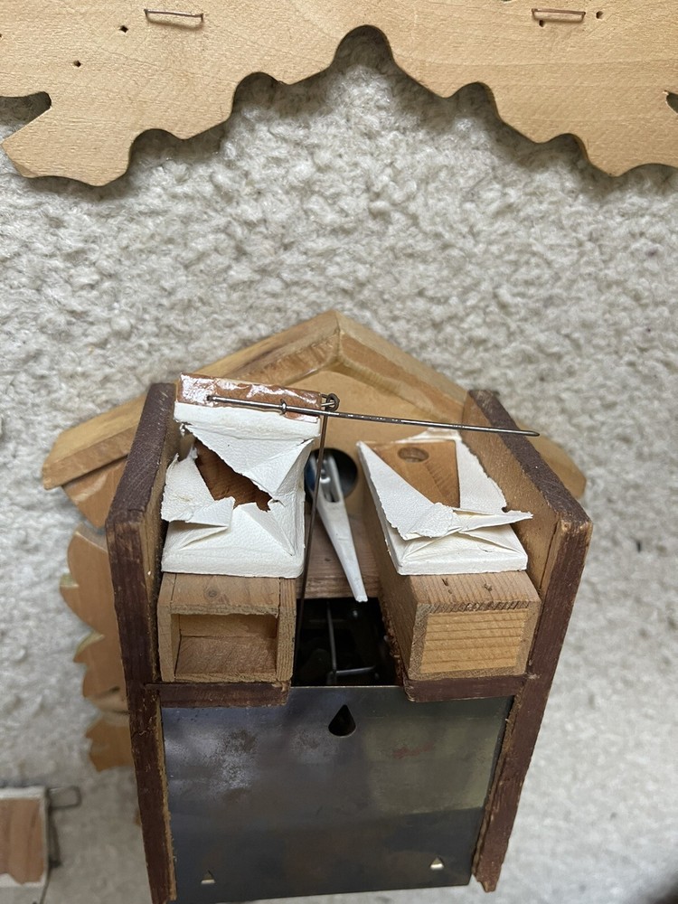 Vintage German Cuckoo’s Wall Clock, For Parts