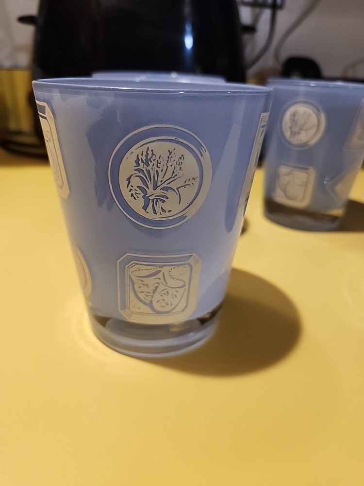 MCM Light Blue Glasses Theater Theme