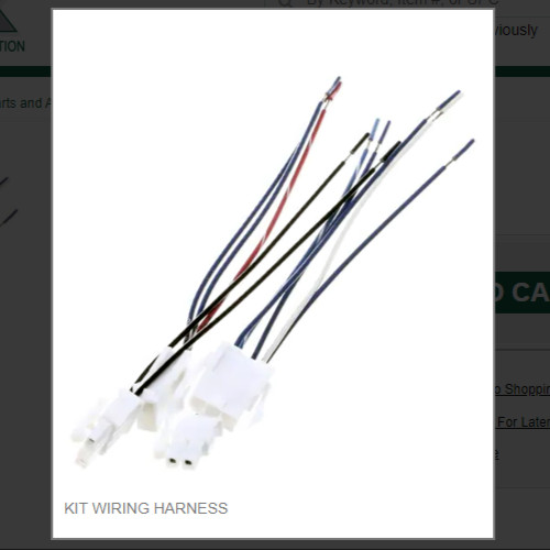 KIT WIRING HARNESS # 1051237-02
