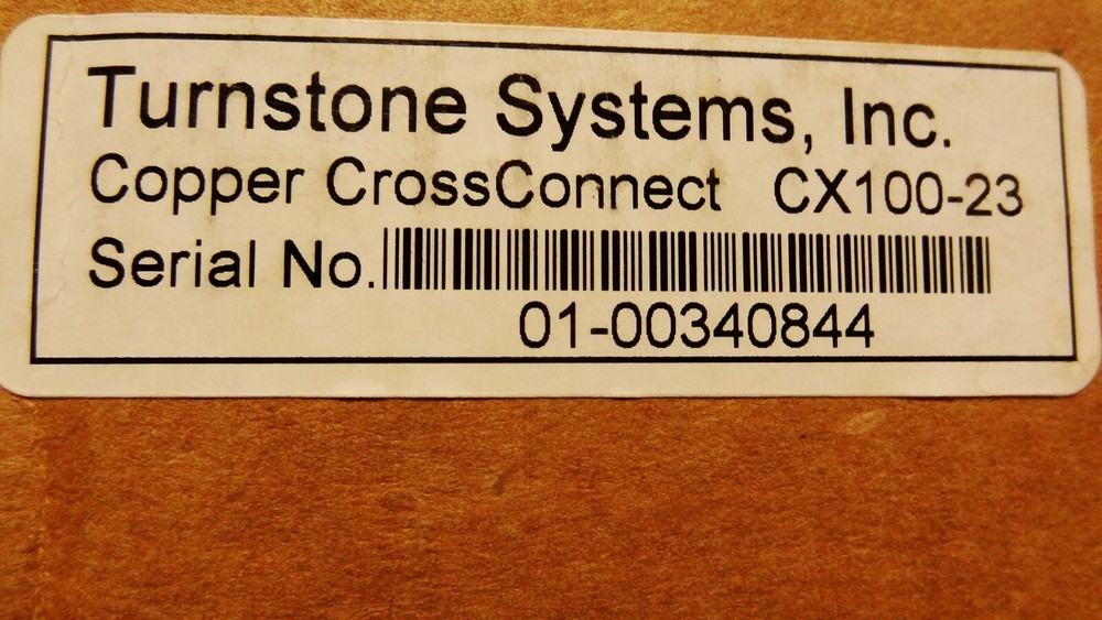 Turnstone Systems, Inc. Copper CrossConnect CX100-23