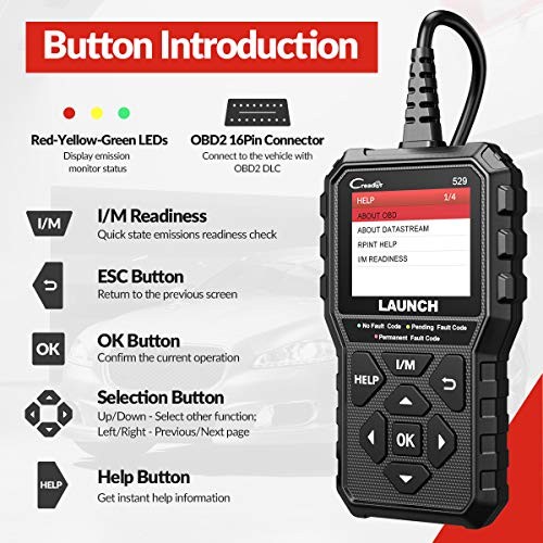OBD2 Scanner 2021 CR529 Enhanced Universal Car Code Reader - Auto